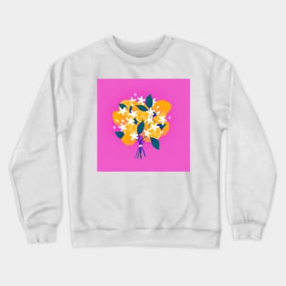 Summer perfect bright lemon bouquet Crewneck Sweatshirt